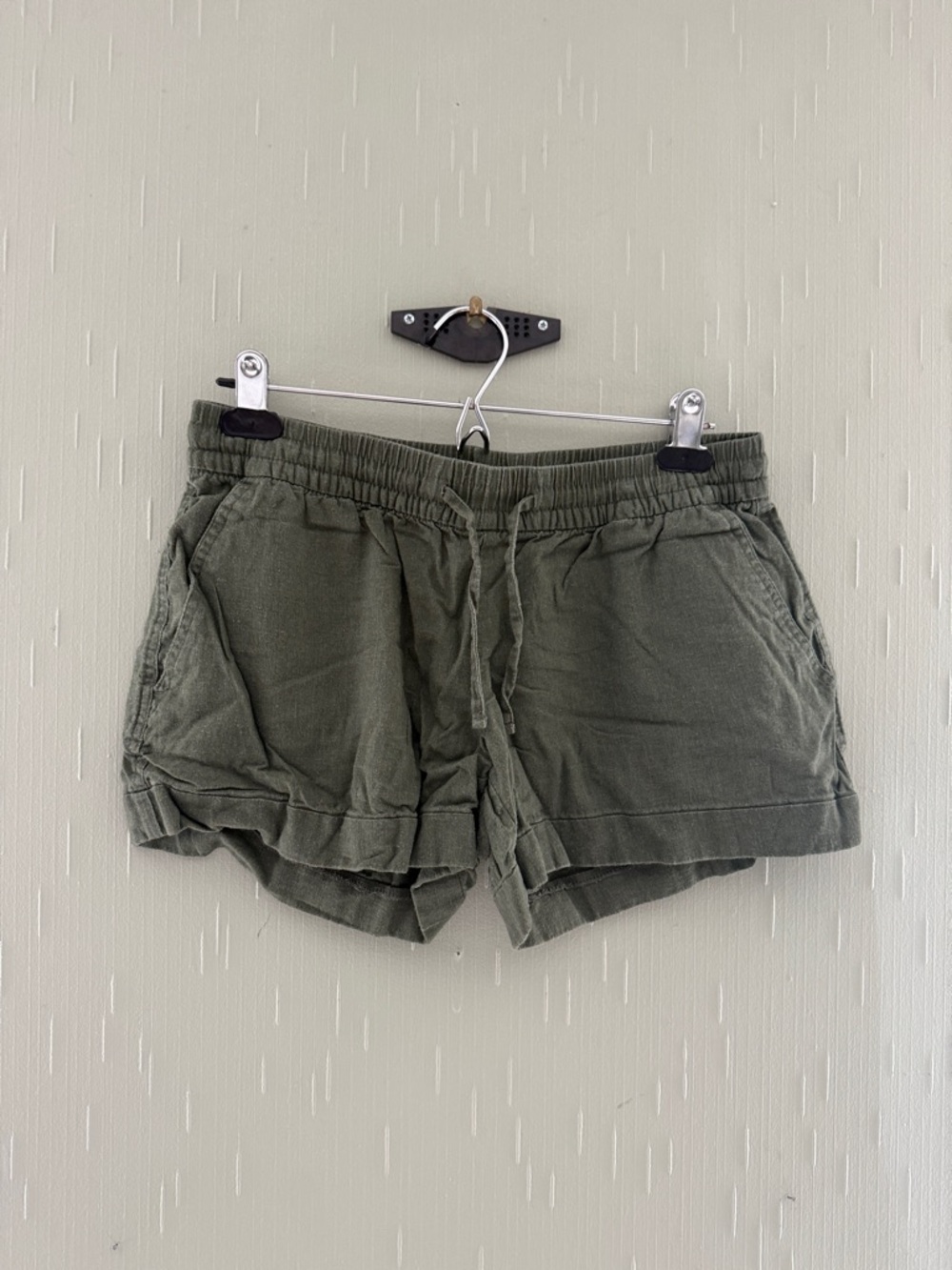Old Navy Olive Green Drawstring Athletic Shorts